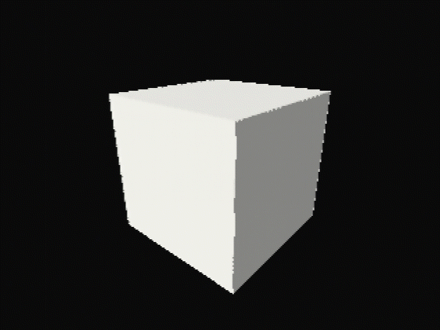 1000ポリゴンの立方体
