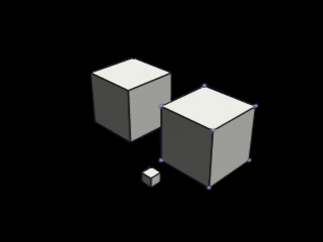 点エレメントで立方体を1個だけ消去を試みる