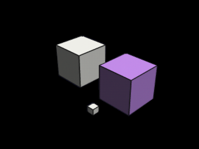 立方体1個だけ消去しようと面エレメントで消去を試みる