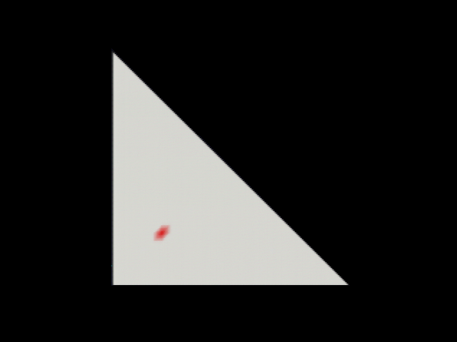 直角二等辺三角形のポリゴン画像